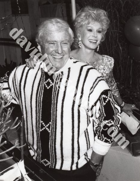 Merv Griffin and Eva Gabor , Los Angeles, 1986.jpg
